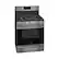Angle. Frigidaire - Gallery 5.0 Cu. Ft. Freestanding Gas Range with Air Fry - Black Stainless Steel.