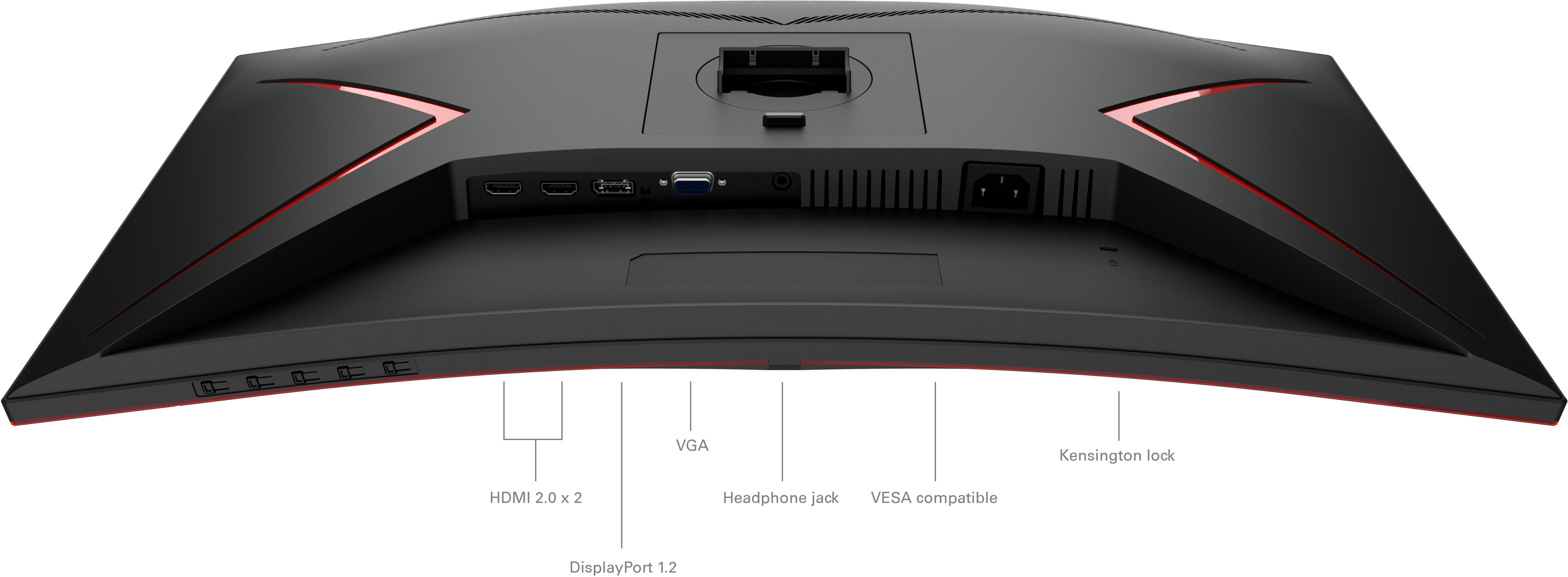 Aoc G2 Series C27g2 27 Led Curved Fhd Freesync Premium Monitor Displayport Hdmi Vga Black Red C27g2 Best Buy