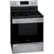 Angle Zoom. Frigidaire - Gallery 5.7 Cu. Ft. Freestanding Electric Air Fry Range with Self and Steam Clean - Stainless Steel.
