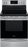Front Zoom. Frigidaire - Gallery 5.7 Cu. Ft. Freestanding Electric Air Fry Range with Self and Steam Clean - Stainless Steel.