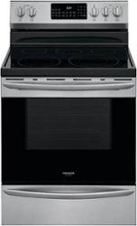Frigidaire - Gallery 5.7 Cu. Ft. Freestanding Electric Air Fry Range with Self and Steam Clean - Stainless Steel - Front_Zoom