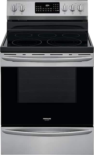 Frigidaire Gallery Series 5 7 Cu Ft Freestanding Electric Range With Air Fry Stainless Steel Gcre3060af Best Buy