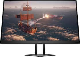 HP OMEN - 27" IPS LED QHD FreeSync & G-Sync Compatible Gaming Monitor (DisplayPort, HDMI, USB) - Shadow Black - Front_Zoom