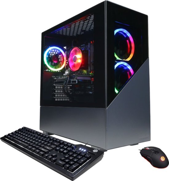 CyberPowerPC – Gamer Xtreme Gaming Desktop – Intel Core i5-9600KF – 8GB – NVIDIA GeForce GTX 1660 SUPER – 1TB HDD + 240GB SSD – Black