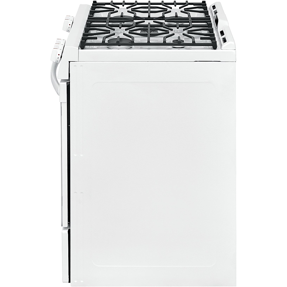 Angle View: Frigidaire - 5.0 Cu. Ft. Freestanding Gas Range with Self-Cleaning - White