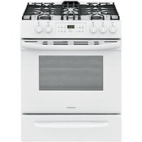 Frigidaire - 5.0 Cu. Ft. Freestanding Gas Range with Self-Cleaning - White - Front_Zoom