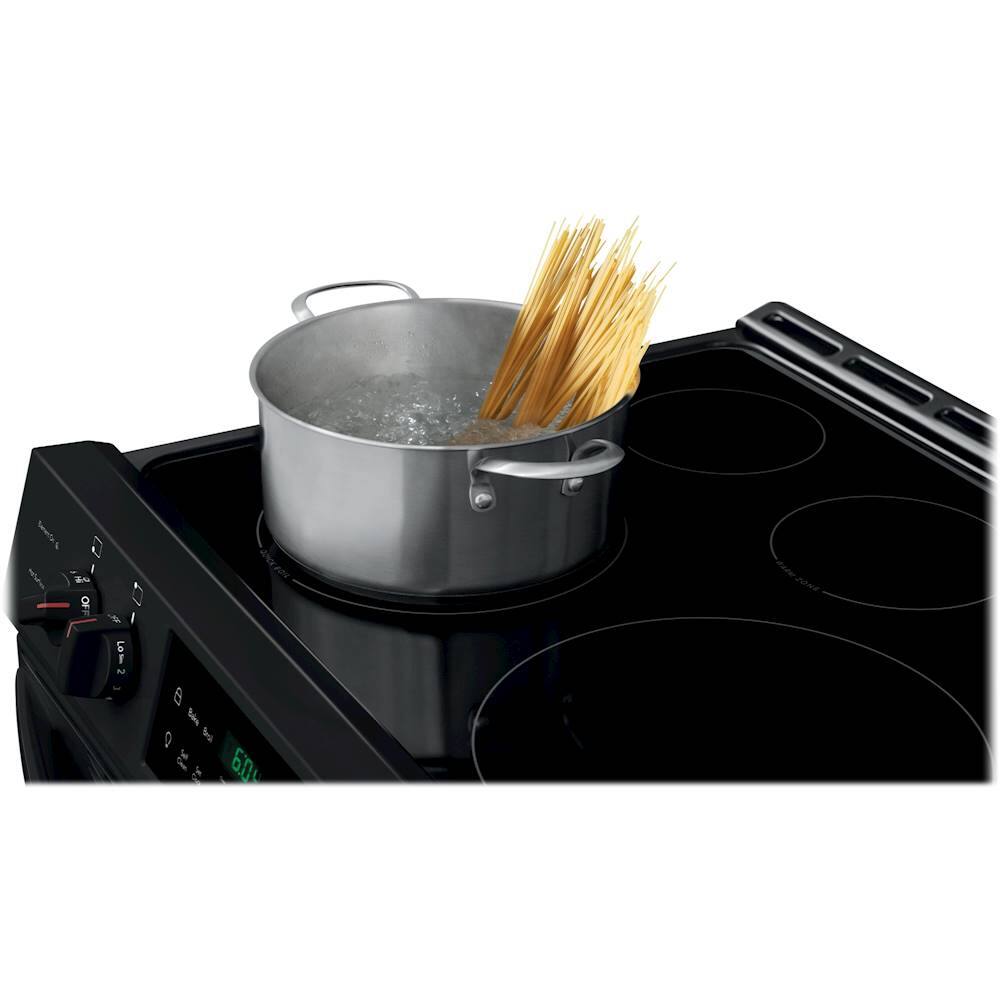 Alt View 17. Frigidaire - 5.0 Cu. Ft. Freestanding Electric Range with Self-Cleaning - Black.