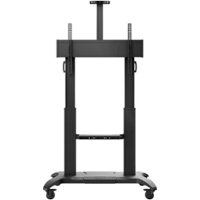 Kanto - MTMA TV Cart for Most Flat-Panel TVs Up to 100" - Black - Front_Zoom