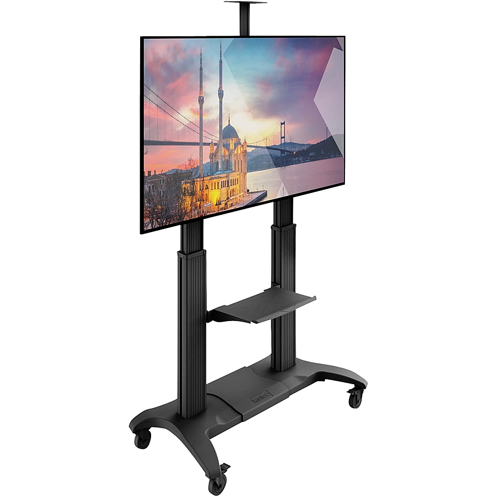 Left View: Kanto - MTMA TV Cart for Most Flat-Panel TVs Up to 100" - Black