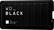 Left. WD - WD_BLACK P50 2TB External USB 3.2 Gen 2x2 Portable SSD - Black.