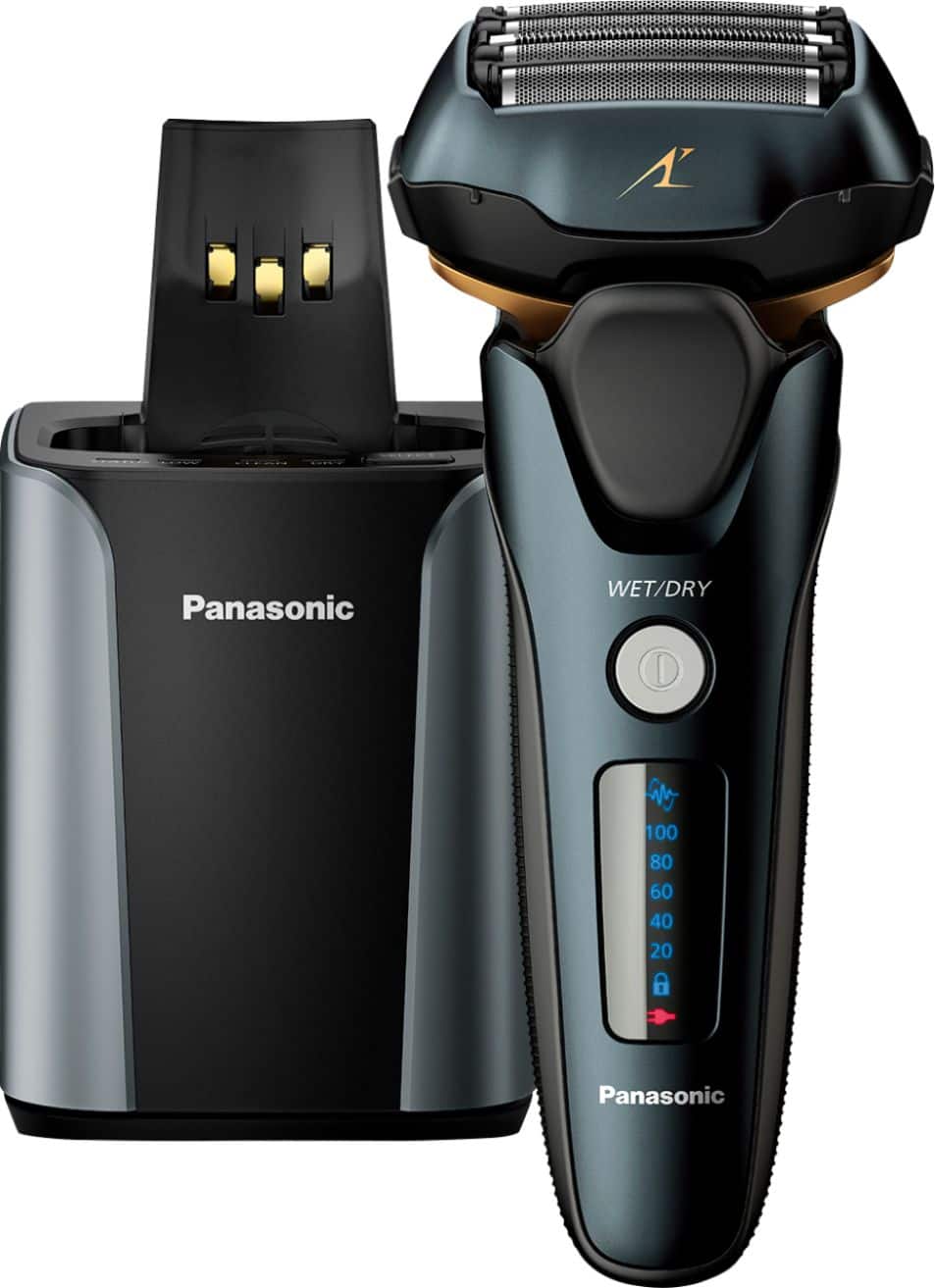 Angle. Panasonic - Arc5 Wet/Dry Electric Shaver - Matte Black.