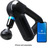 Angle. Therabody - Theragun Elite Bluetooth + App Enabled Massage Gun + 5 Attachments, 40lbs Force (Latest Model) - Black.