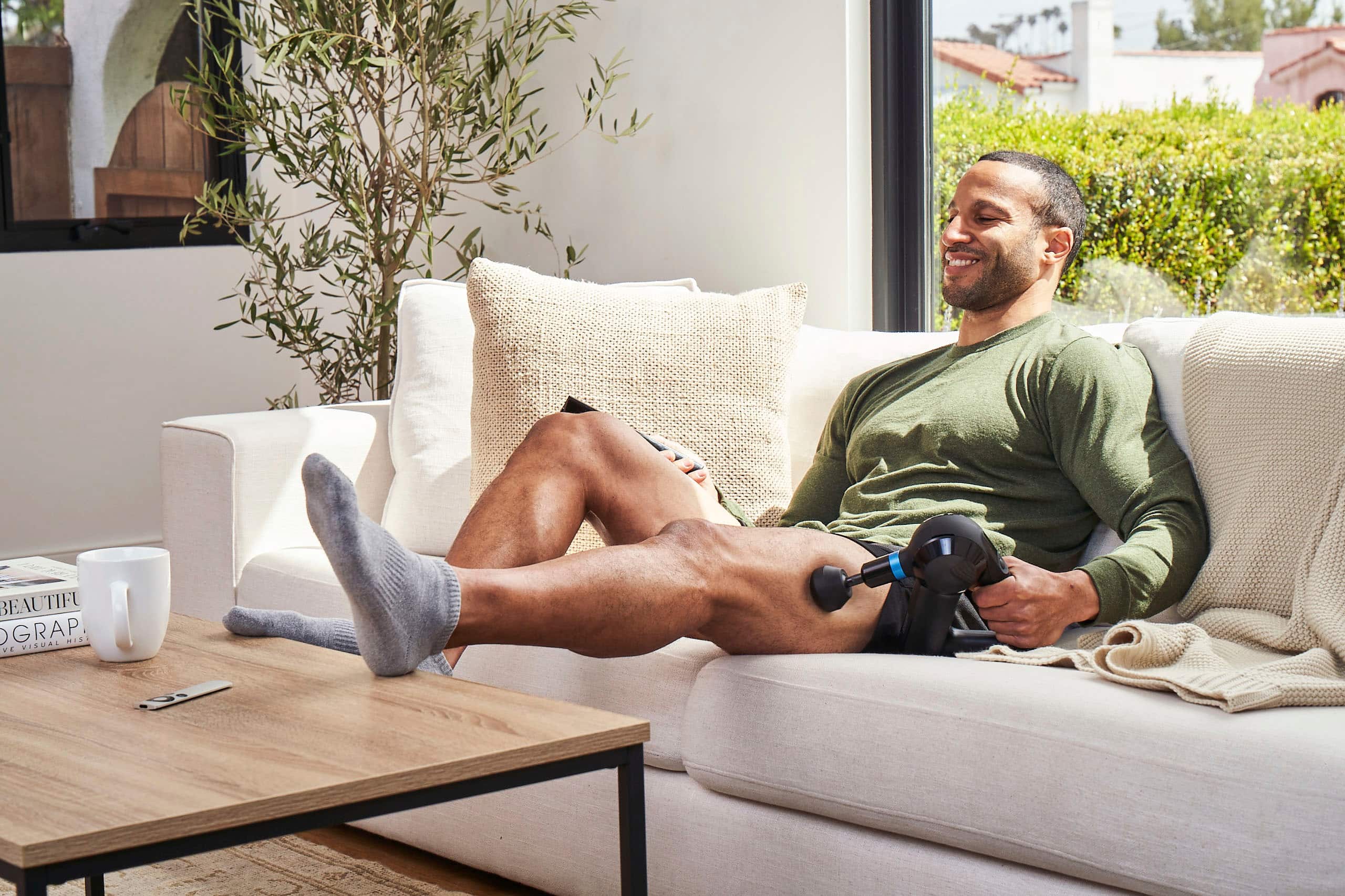 Alt View 18. Therabody - Theragun Elite Bluetooth + App Enabled Massage Gun + 5 Attachments, 40lbs Force (Latest Model) - Black.