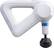 Left. Therabody - Theragun Elite Bluetooth + App Enabled Massage Gun + 5 Attachments, 40lbs Force (Latest Model) - White.