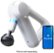 Angle Zoom. Therabody - Theragun Elite Bluetooth + App Enabled Massage Gun + 5 Attachments, 40lbs Force (Latest Model) - White.
