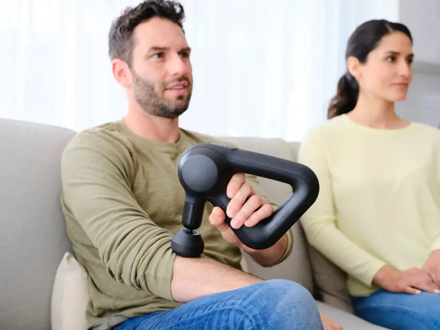 Alt View 19. Therabody - Theragun Prime Bluetooth + App Enabled Massage Gun + 4 Attachments, 30lbs Force (Latest Model) - Black.