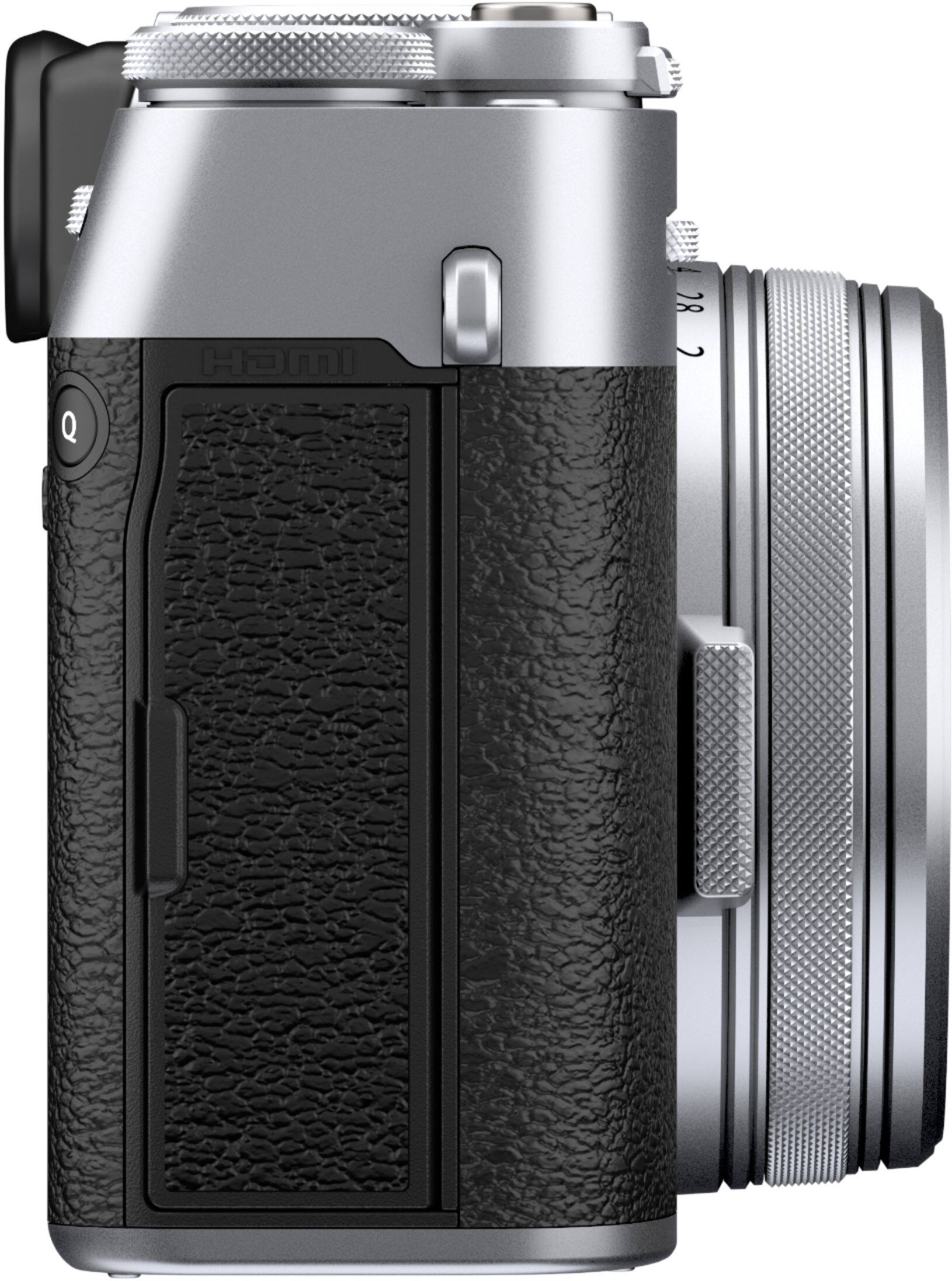 Alt View 1. Fujifilm - X-Series X100V 26.1MP Digital Camera - Silver.