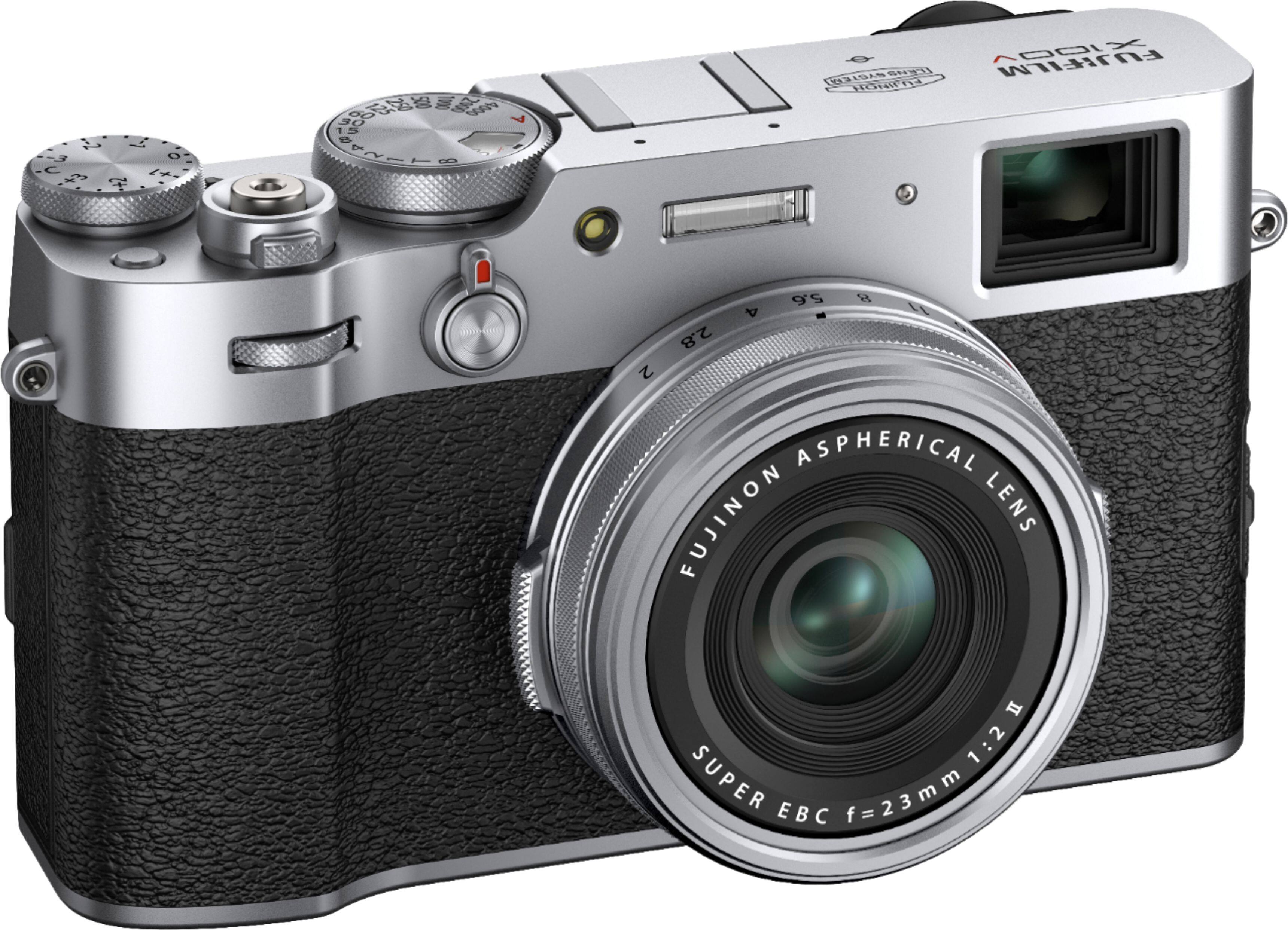 Left. Fujifilm - X-Series X100V 26.1MP Digital Camera - Silver.