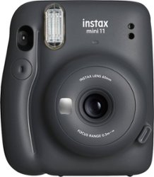 Fujifilm - instax mini 11 Instant Film Camera - Charcoal Gray - Front_Zoom