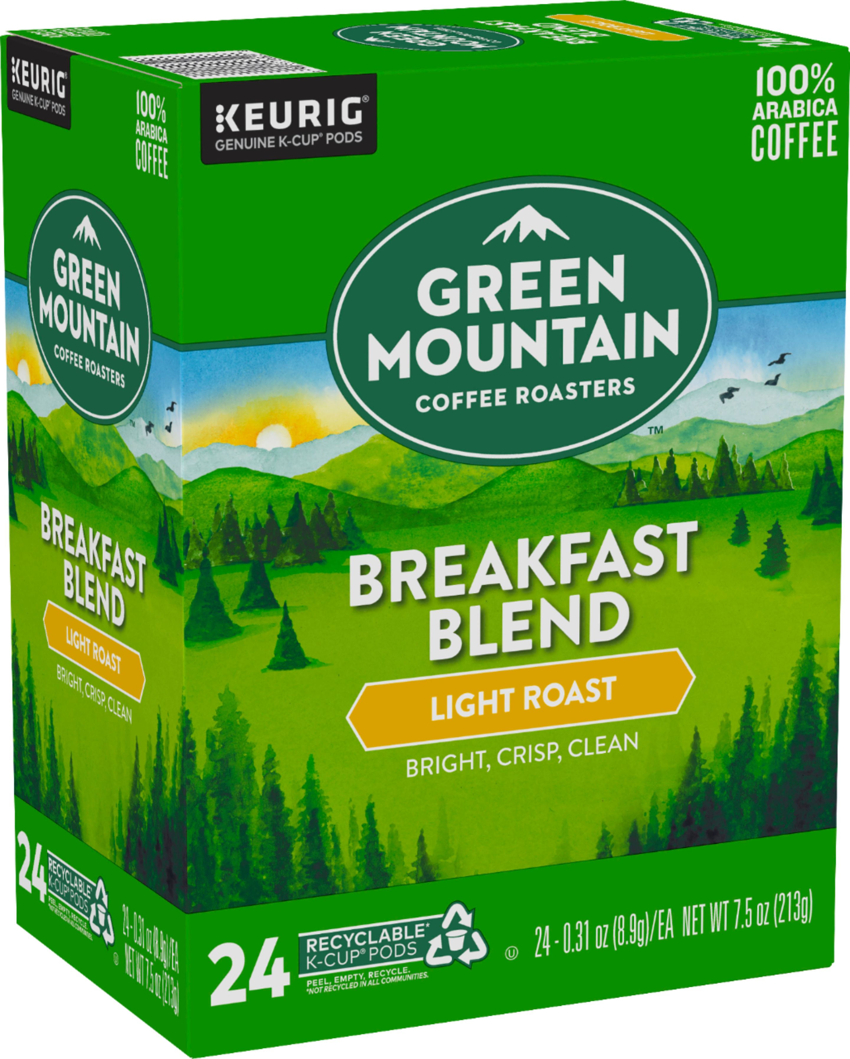 Angle View: Green Mountain Coffee - Roasters Breakfast Blend Keurig Single Serve K-Cup Pods, 24 Count