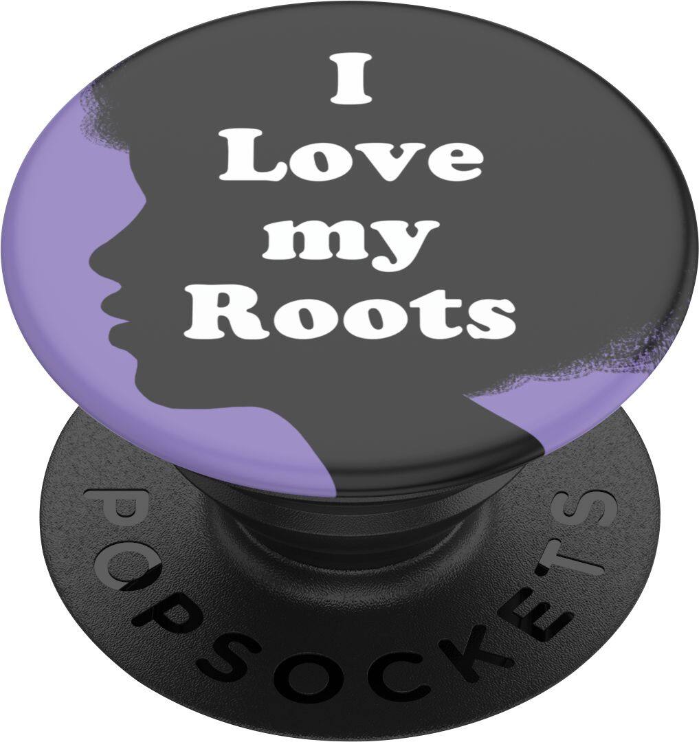 Angle. PopSockets - Black History Month PopGrip - I Love My Roots.