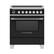 Front. Fisher & Paykel - Classic Series 3.5 Cu. Ft. Freestanding Electric Induction True Convection Range with Self-Cleaning - Black.