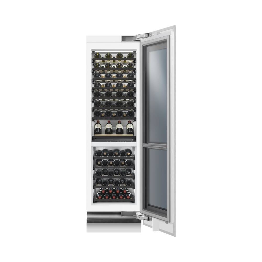 Alt View 14. Fisher & Paykel - ActiveSmart 91-Bottle Built-In Dual Zone Wine Cooler - Stainless Steel.