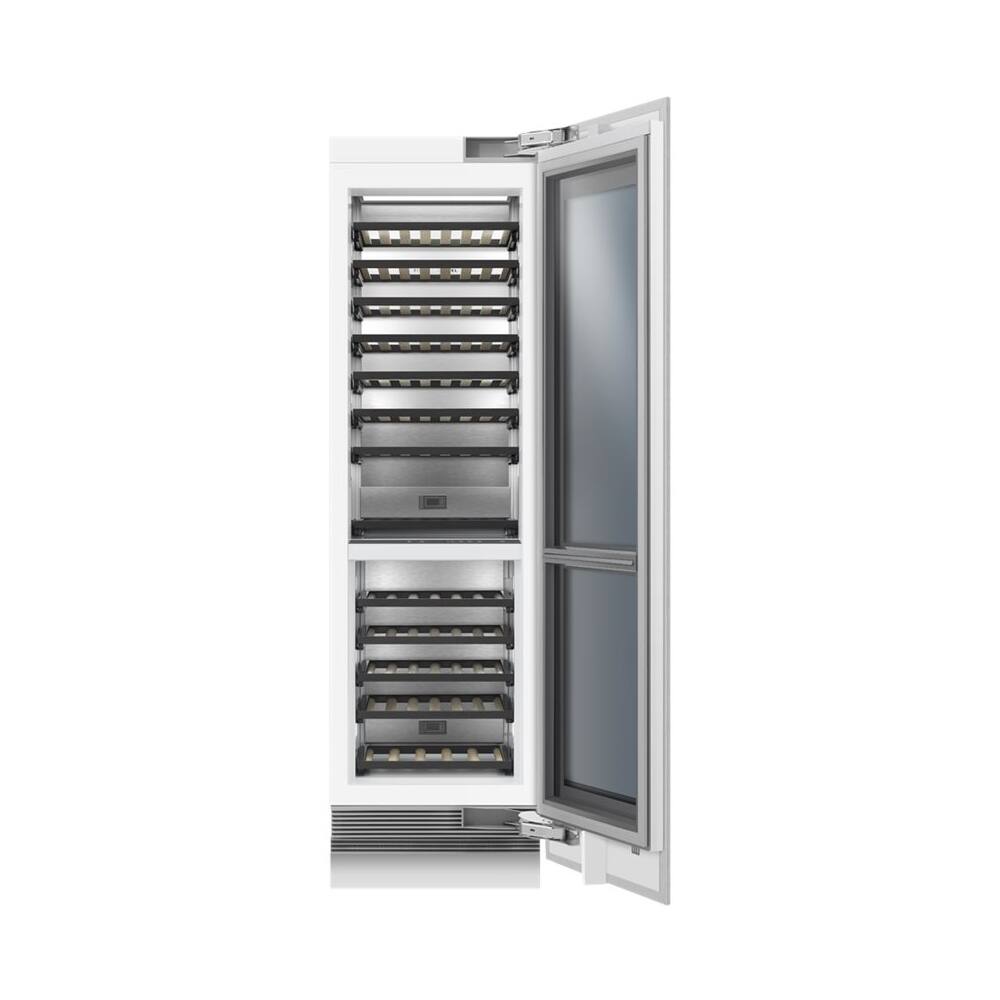 Alt View 16. Fisher & Paykel - ActiveSmart 91-Bottle Built-In Dual Zone Wine Cooler - Stainless Steel.