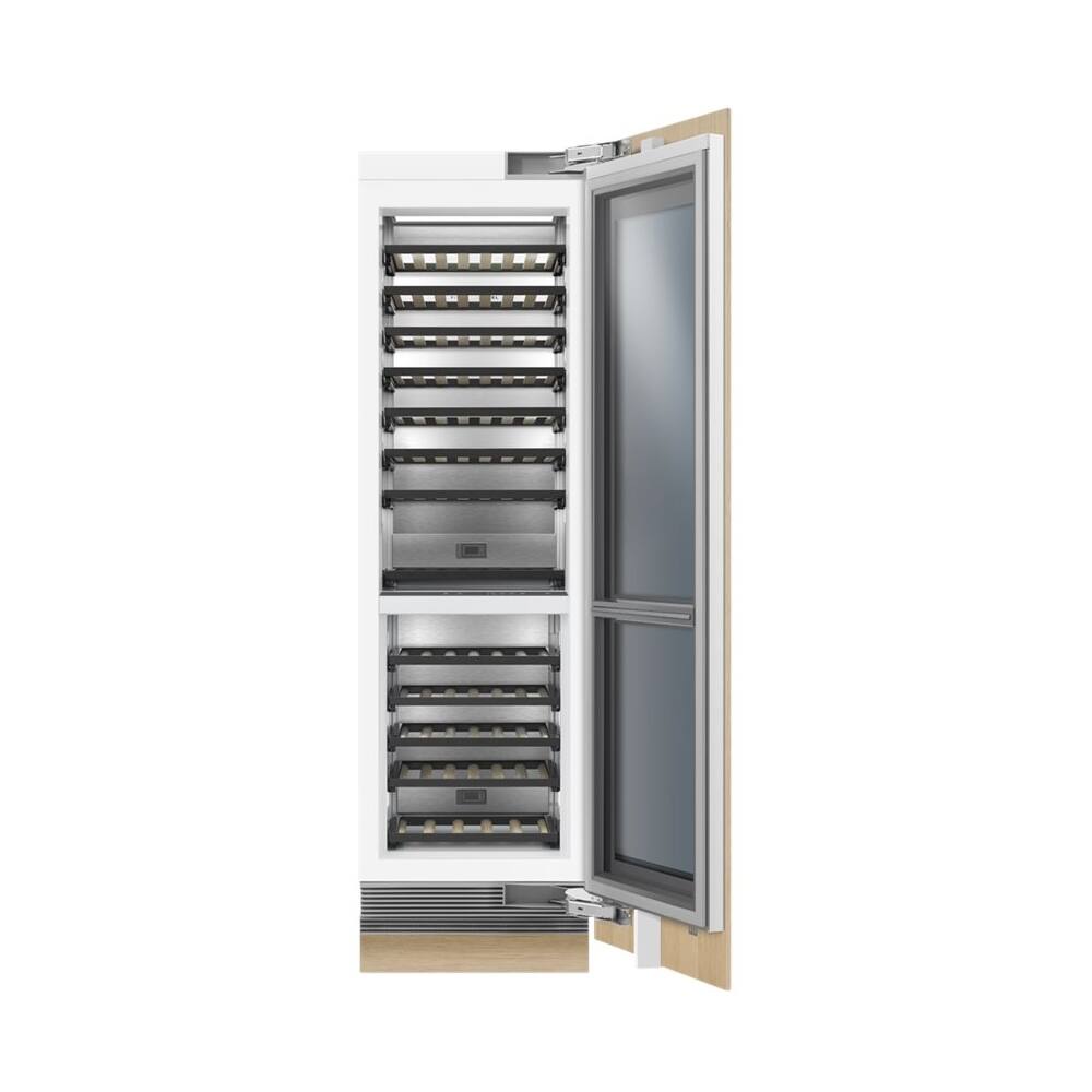Alt View 17. Fisher & Paykel - ActiveSmart 91-Bottle Built-In Dual Zone Wine Cooler - Stainless Steel.