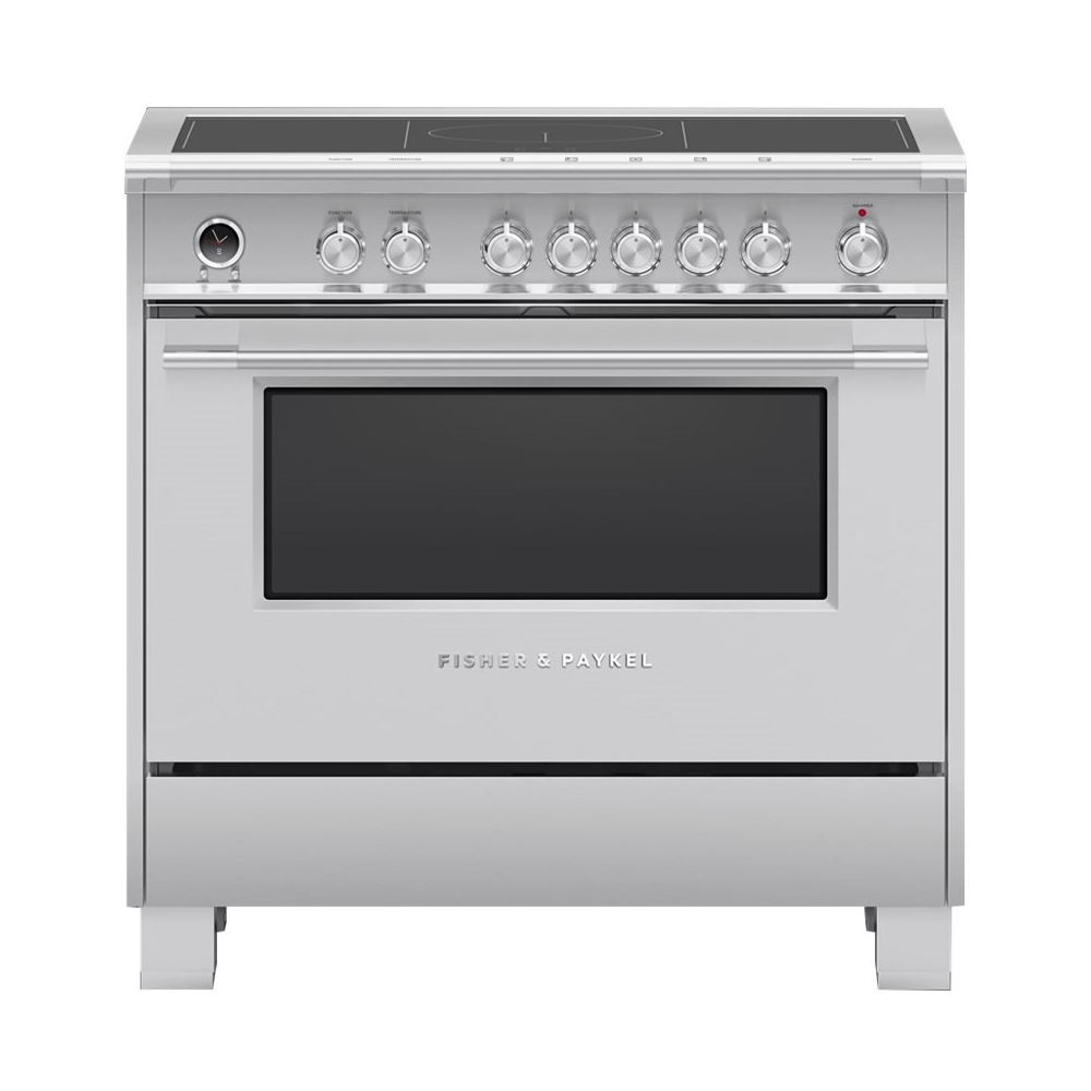 Fisher & Paykel Classic Series 4.9 Cu. Ft. Freestanding Electric Induction  Convection Range with Self-Cleaning Stainless steel OR36SCI6X1 - Best Buy