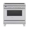 Front. Fisher & Paykel - Classic Series 4.9 Cu. Ft. Freestanding Electric Induction Convection Range with Self-Cleaning - Stainless Steel.