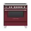 Fisher & Paykel - Classic Series 4.9 Cu. Ft. Freestanding Electric Induction Convection Range with Self-Cleaning - Red