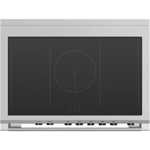 Alt View 11. Fisher & Paykel - Classic Series 4.9 Cu. Ft. Freestanding Electric Induction Convection Range with Self-Cleaning - Red.