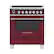 Front. Fisher & Paykel - Classic Series 3.5 Cu. Ft. Freestanding Electric Induction True Convection Range with Self-Cleaning - Red.