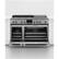Alt View 12. Fisher & Paykel - Professional 6.9 Cu. Ft. Freestanding Double Oven Dual Fuel True Convection Range with Self-Cleaning - Stainless Steel/Black Glass.