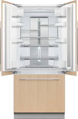 Fisher & Paykel - ActiveSmart 14.7 Cu. Ft. French Door Built-In Refrigerator - Custom Panel Ready
