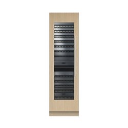 Fisher & Paykel - ActiveSmart 91-Bottle Built-In Dual Zone Wine Cooler - Stainless steel - Front_Zoom