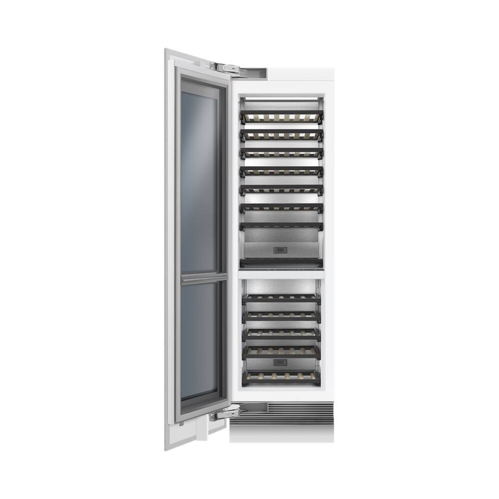 Alt View 13. Fisher & Paykel - ActiveSmart 91-Bottle Built-In Dual Zone Wine Cooler - Stainless Steel.