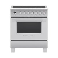 Fisher & Paykel - Classic Series 3.5 Cu. Ft. Freestanding Electric Induction True Convection Range with Self-Cleaning - Stainless Steel - Front_Zoom