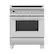 Front. Fisher & Paykel - Classic Series 3.5 Cu. Ft. Freestanding Electric Induction True Convection Range with Self-Cleaning - Stainless Steel.