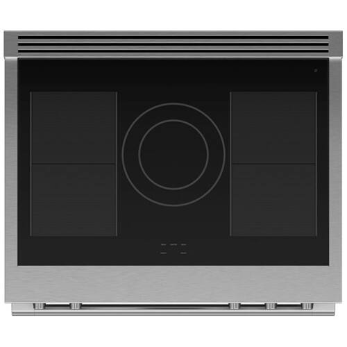 Alt View 11. Fisher & Paykel - Professional 4.8 Cu. Ft. Freestanding Electric Induction True Convection Range with Self-Cleaning - Stainless Steel/Black Glass.