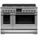 Front. Fisher & Paykel - Professional 6.9 Cu. Ft. Freestanding Double Oven Dual Fuel True Convection Range with Self-Cleaning - Stainless Steel/Black Glass.