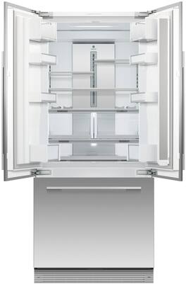 Fisher & Paykel - ActiveSmart 14.7 Cu. Ft. French Door Built-In Refrigerator - Custom Panel Ready