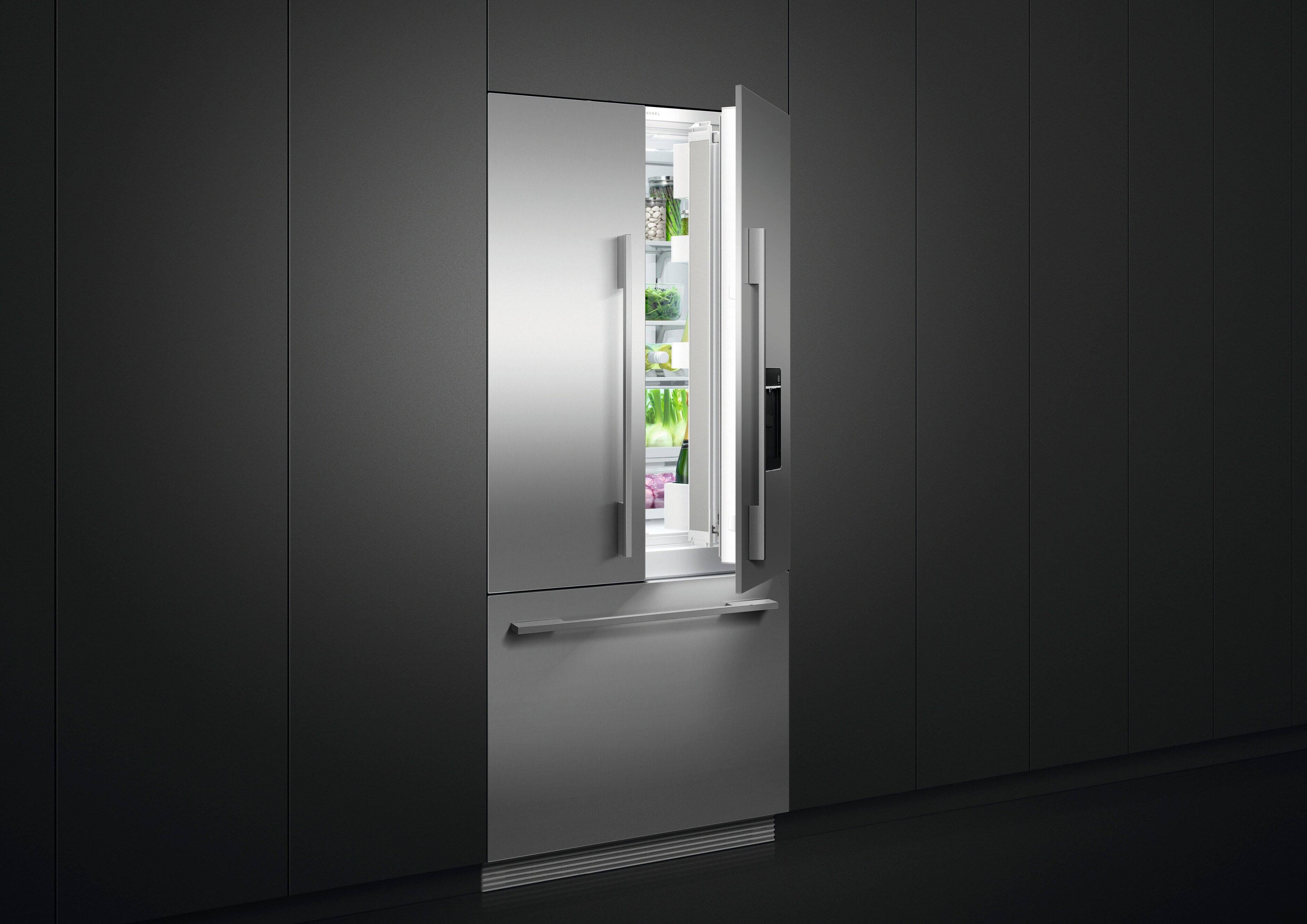 Alt View 1. Fisher & Paykel - ActiveSmart 14.7 Cu. Ft. French Door Built-In Refrigerator - Custom Panel Ready.