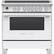 Front. Fisher & Paykel - Classic Series 4.9 Cu. Ft. Freestanding Electric Induction Convection Range with Self-Cleaning - White.
