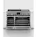 Alt View 12. Fisher & Paykel - Professional 6.9 Cu. Ft. Freestanding Double Oven Dual Fuel True Convection Range with Self-Cleaning - Stainless Steel/Black Glass.