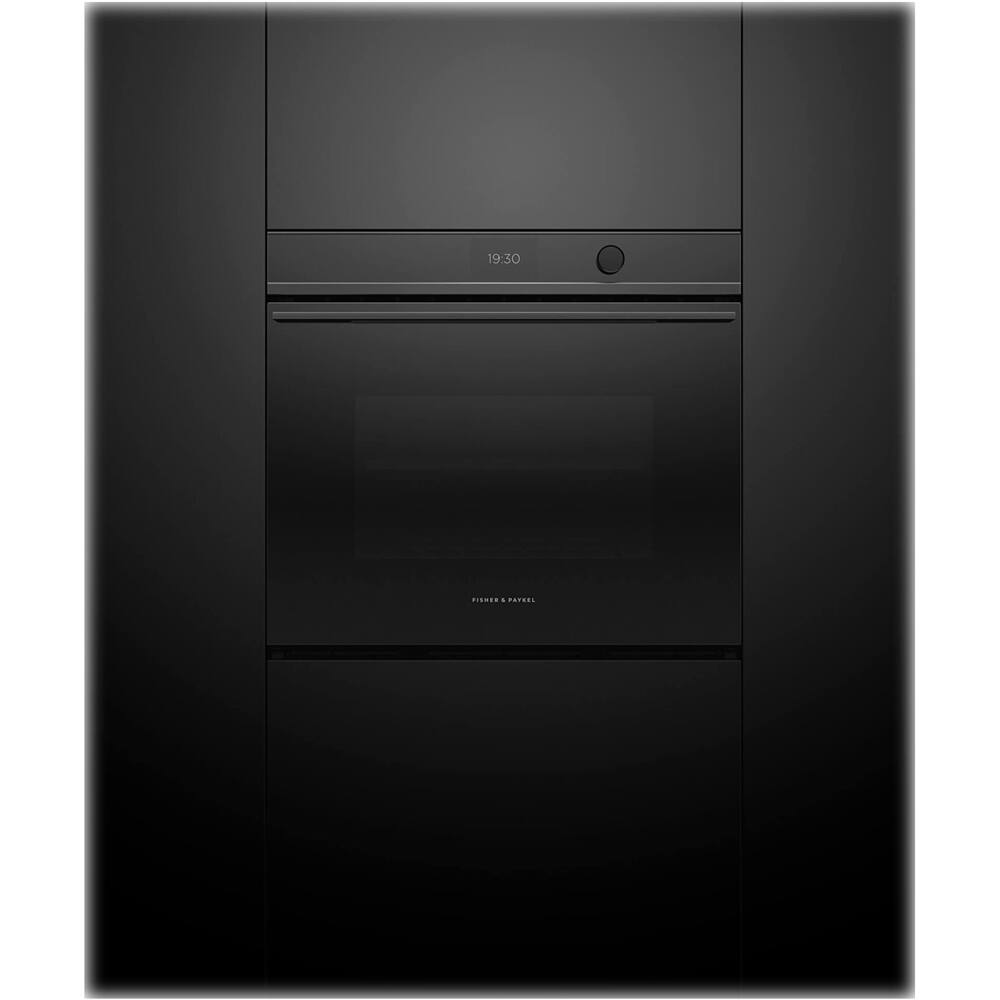 Alt View 12. Fisher & Paykel - Contemporary 30" Built-In Single Electric Convection Oven - Black.