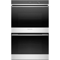 Fisher & Paykel - Contemporary 30" Built-In Double Electric Convection Wall Oven - Stainless steel - Front_Zoom