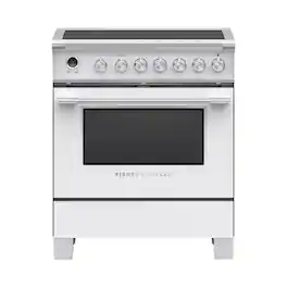 Fisher & Paykel - Classic Series 3.5 Cu. Ft. Freestanding Electric True Convection Range with Self-Cleaning - Silver