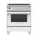 Front. Fisher & Paykel - Classic Series 3.5 Cu. Ft. Freestanding Electric True Convection Range with Self-Cleaning - Silver.